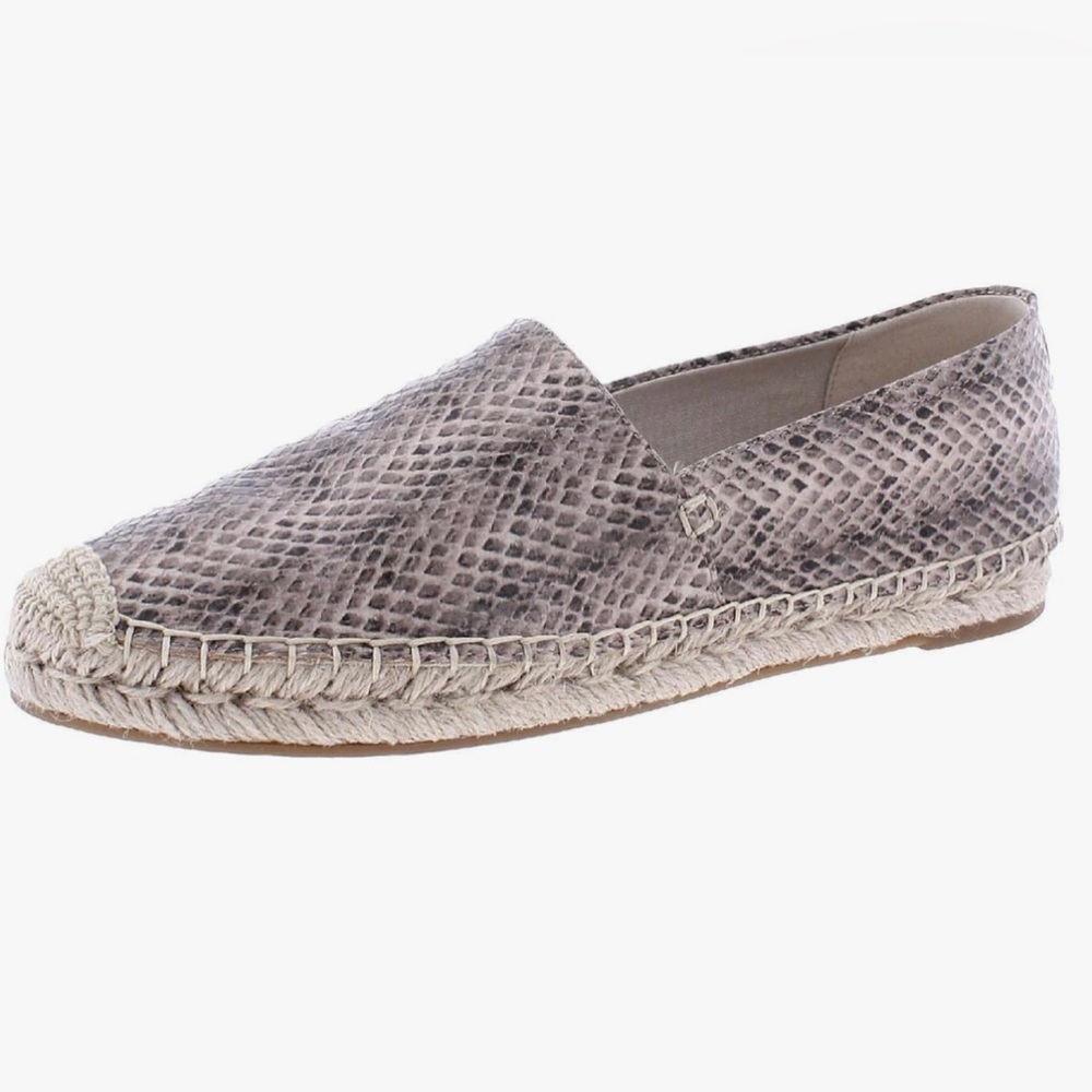 Sam Edelman Kesia Espadrille Flats Slip On Snakeskin Women’s 7M